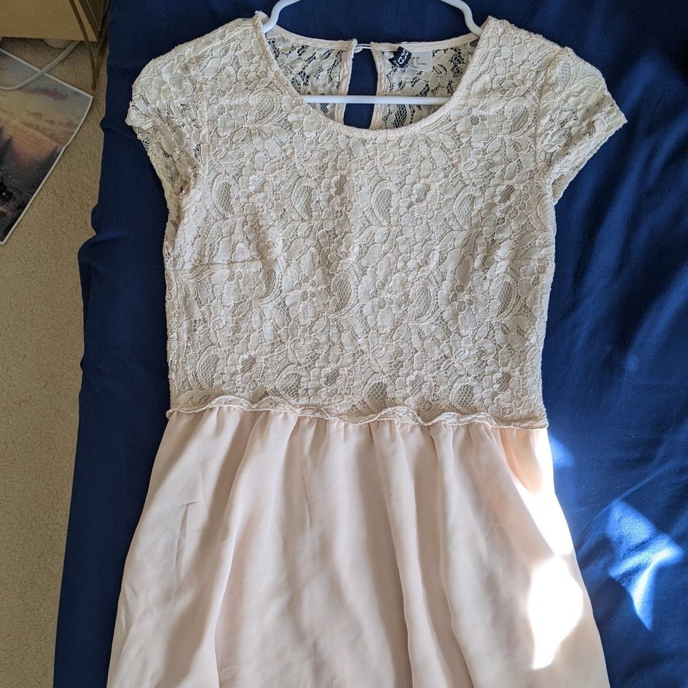 Creme Lace Dress